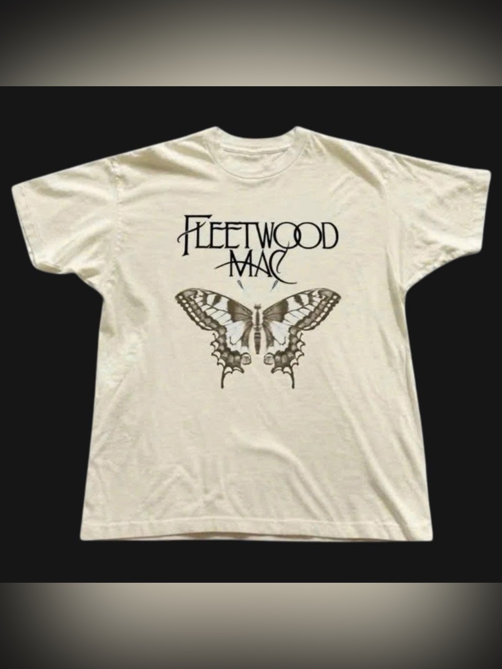 Men's Cream Graphic Band T-Shirt